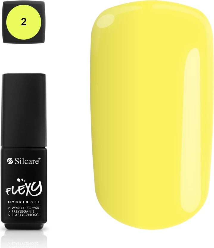 Llak për thonj Silcare Flexy Hybrid Gel 02, 4.5g