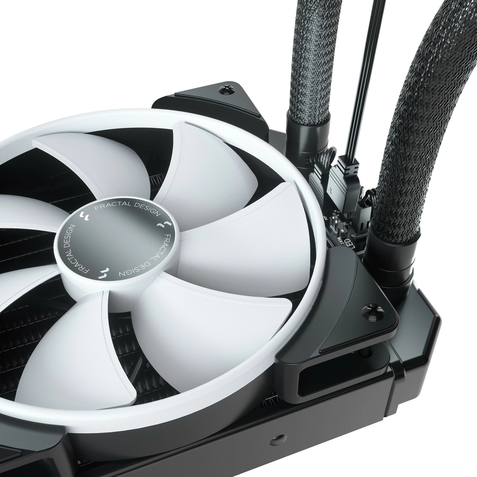 Ftohës me lëng Fractal Design Celsius+ S28 Prisma, ARGB, 2x ventilatorë, 280mm, zi/bardhë