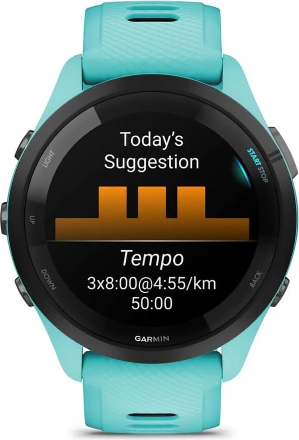 Smartwatch Garmin Forerunner 265, 8 GB, AMOLED, GPS, Blu