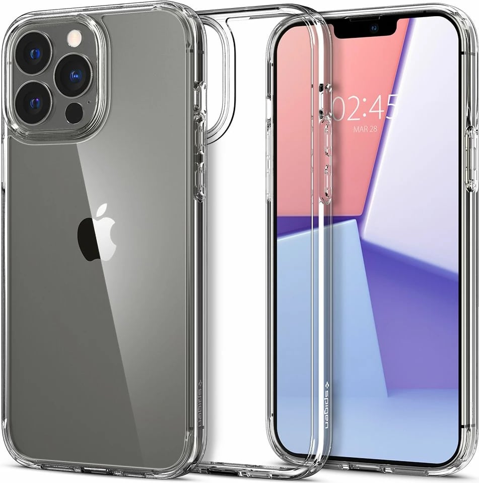 Mbështjellës Spigen Ultra Hybrid për iPhone 13 Pro Max, Transparent