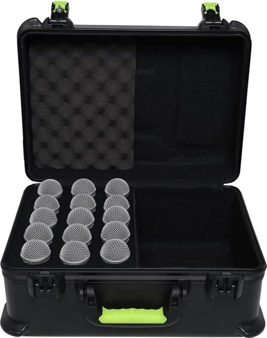Kasë transporti për mikrofonë Shure SH-MICCASE15, 15 vende, e zezë