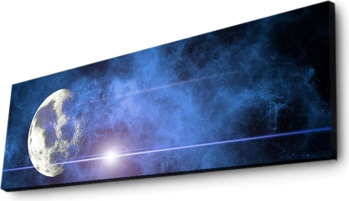 Pikturë dekorative me drita LED, Wallity, 3090DACT-54, shumëngjyrëshe, 30x90cm