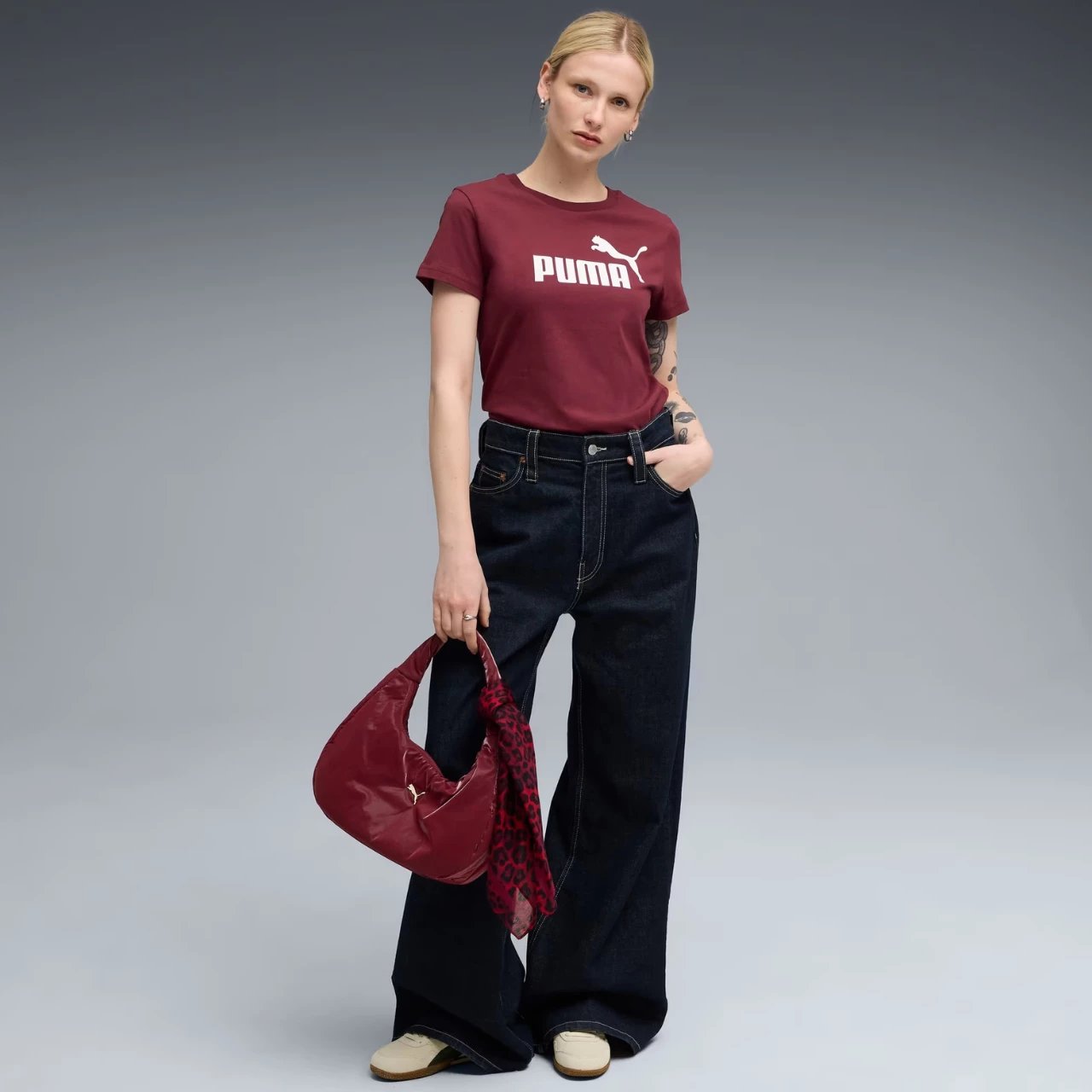 Maicë për femra Puma, burgundy