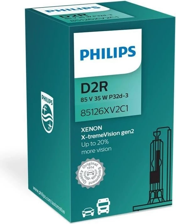 Llambë makine Philips Xenon X-tremeVision gen2, D2R, 35 W, Bardhë