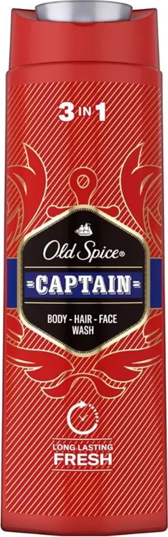 Xhel dushi 3n1 Old Spice Captain 400ml