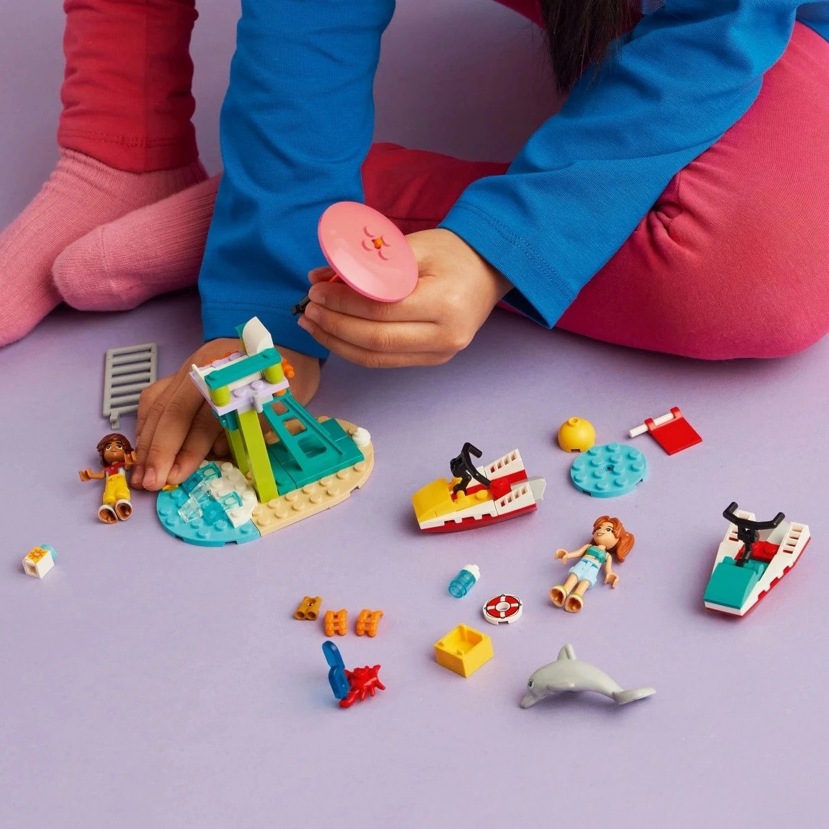Set LEGO Friends 42623 Beach Water Scooter, 84 pjesë, për fëmijë