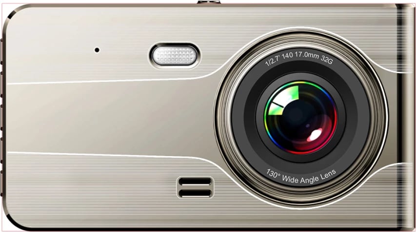 Video regjistrues veture Hurtel DVR979G me ekran LCD, Full HD, G-sensor, kamerë kthimi, bezhë