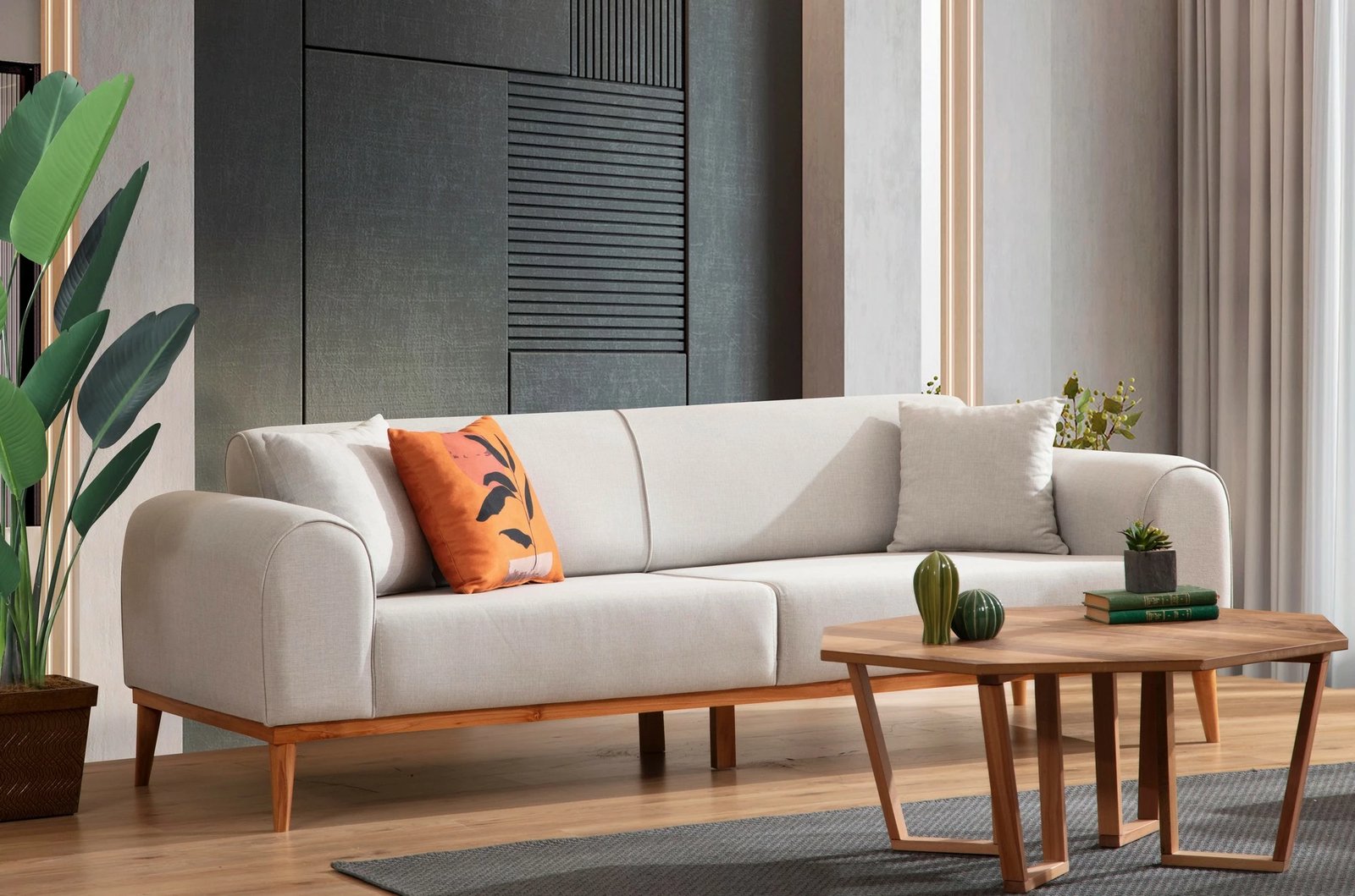 Divan-krevat 3 vendësh Atelier del Sofa, Kapri 3 vendësh, krem