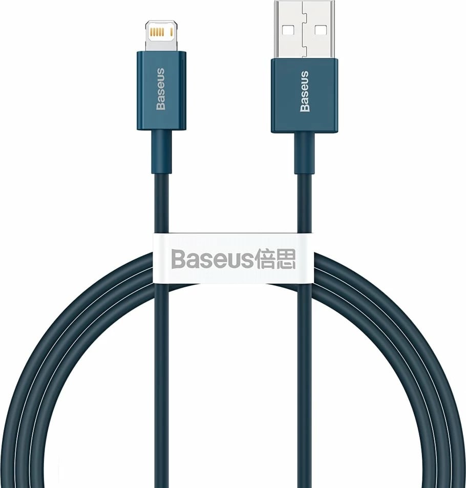 Kabllo Baseus Superior CALYS-A03 USB në Lightning, 1 m, Blu