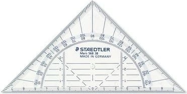 Trekëndësh matës STAEDTLER Noris jumbo 128, 16 cm, transparent