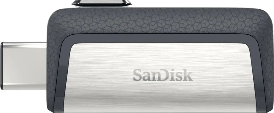 USB SanDisk Ultra Dual Drive, 256 GB, hiri, argjend