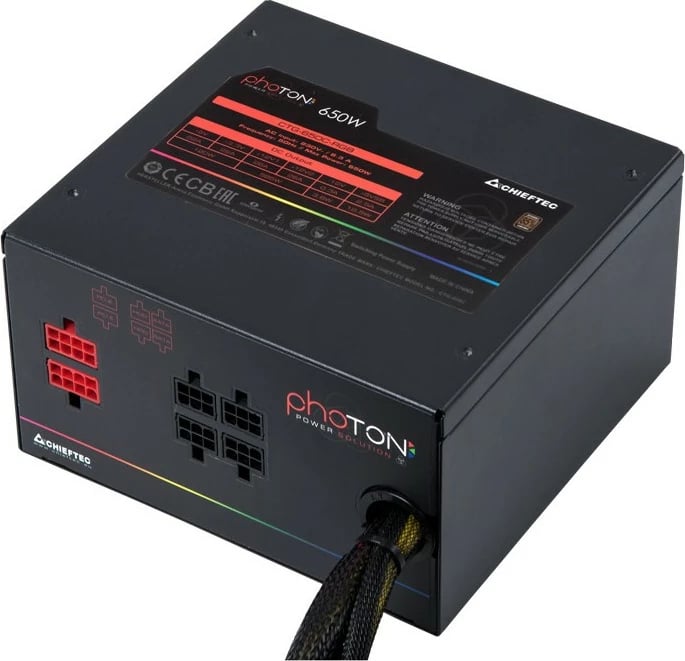 Furnizues energjie Chieftec Photon 650W, semi-modular, RGB, i zi