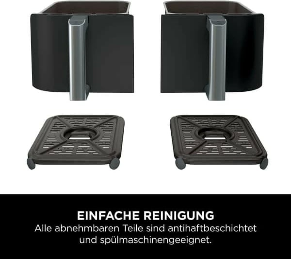 Furrë me ajër Ninja Foodi AF200EU, 7.6L, 2 shporta, 2400W, e zezë