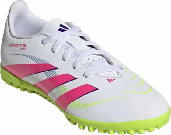 Çizme futbolli për fëmijë adidas Predator, të bardha