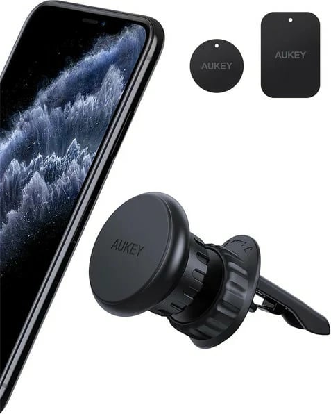 Mbajtës magnetik për veturë AUKEY HD-C74, universal, i zi
