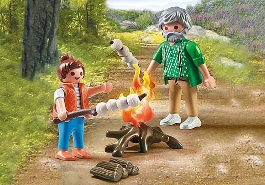 Set lodrash Playmobil My Life 71513, kamp zjarri me marshmallow, 15 pjesë