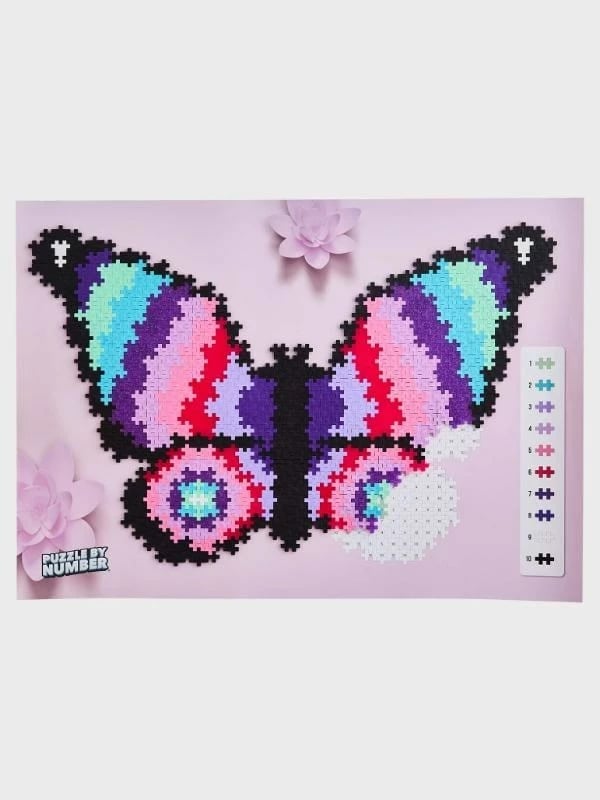 Puzzle bllokësh Plus-Plus Butterfly 800 copë, Shumëngjyrësh Puzzle bllokësh Plus-Plus Butterfly 800 copë, Shumëngjyrësh