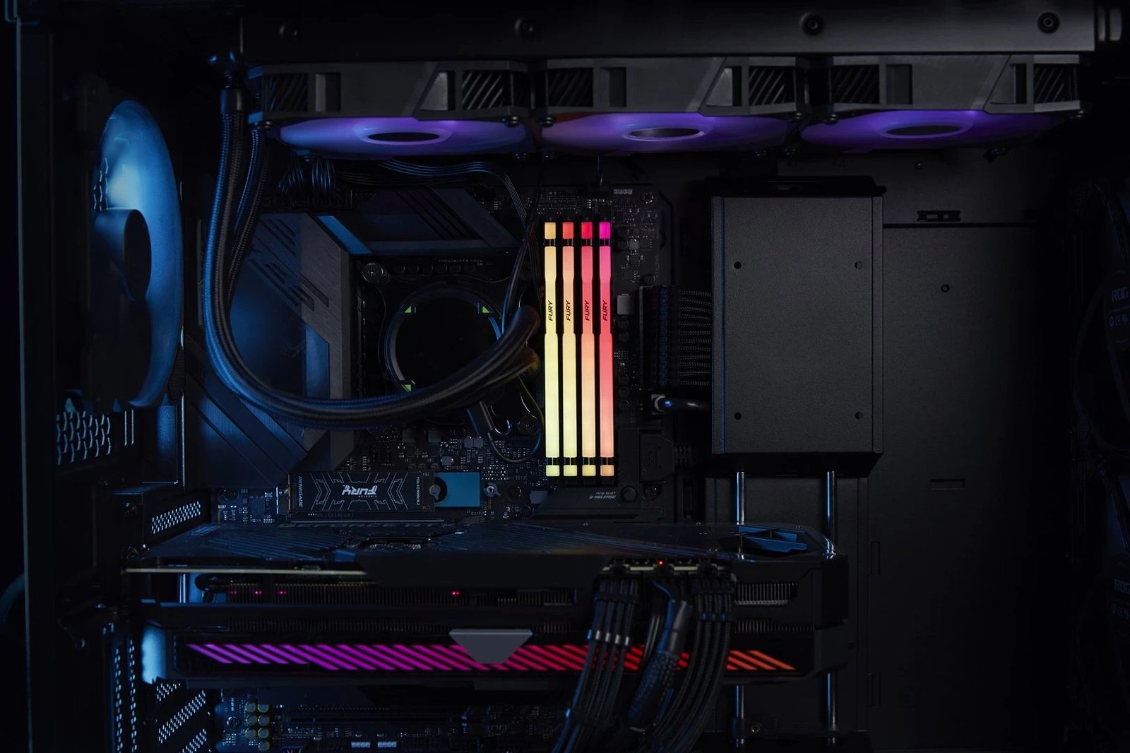 RAM Memorie Kingston Technology FURY RGB CL50, 32GB DDR5 , 5600Mhz RAM Memorie Kingston Technology FURY RGB CL50, 32GB DDR5 , 5600Mhz