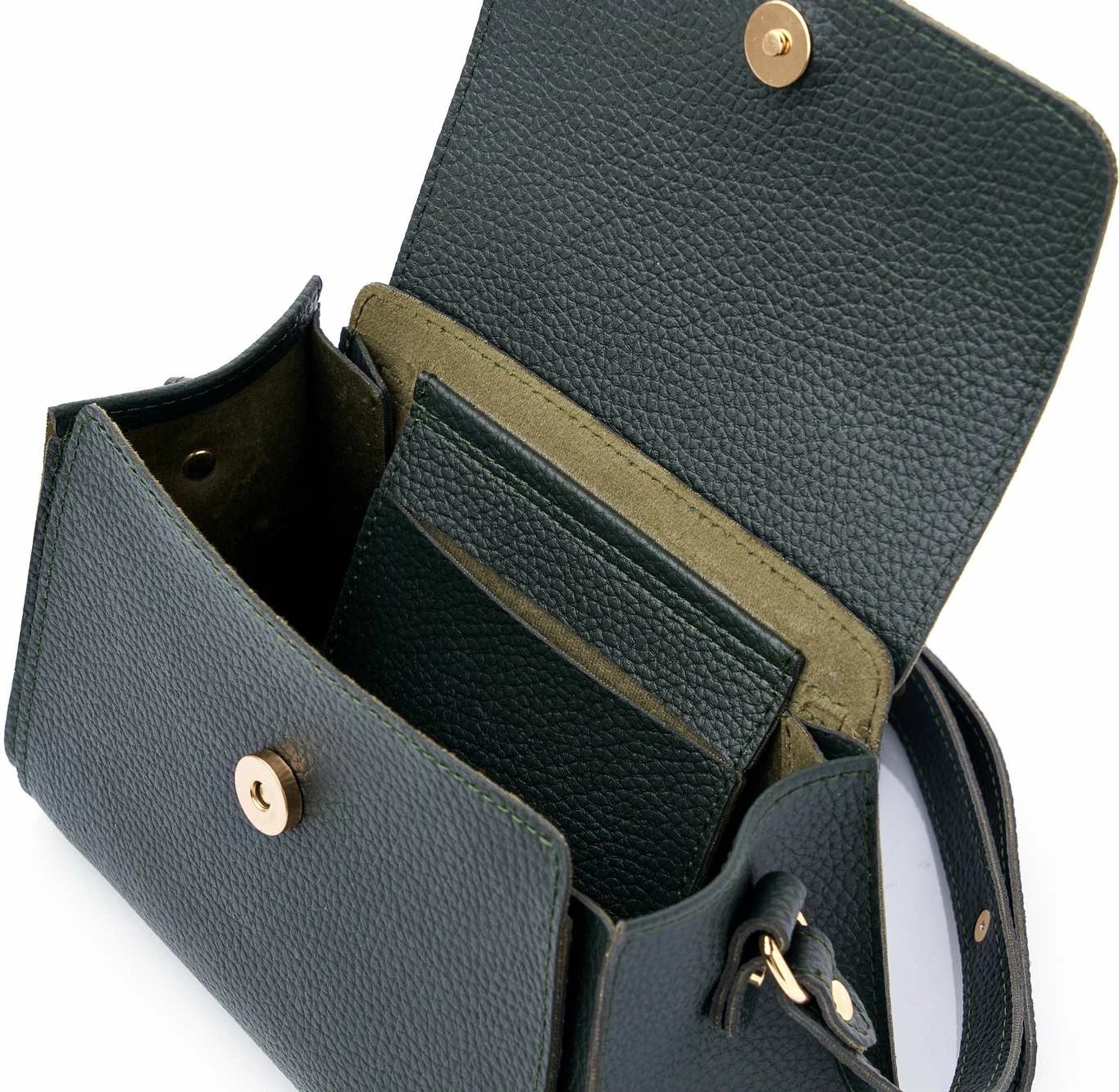 Çantë supi Lucky Bees, Diana, ngjyrë e gjelbër e errët