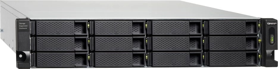 Kabinet ruajtje JBOD, QNAP TL-R1200C-RP, 12x3.5" SATA 6Gb/s, USB 3.2 Gen 2 Type‑C, Rack 2U, furnizim redundant