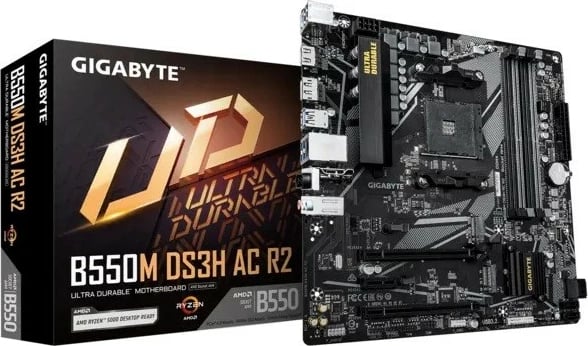 Pllakë amë Gigabyte B550M DS3H AC R2, Socket AM4, micro ATX