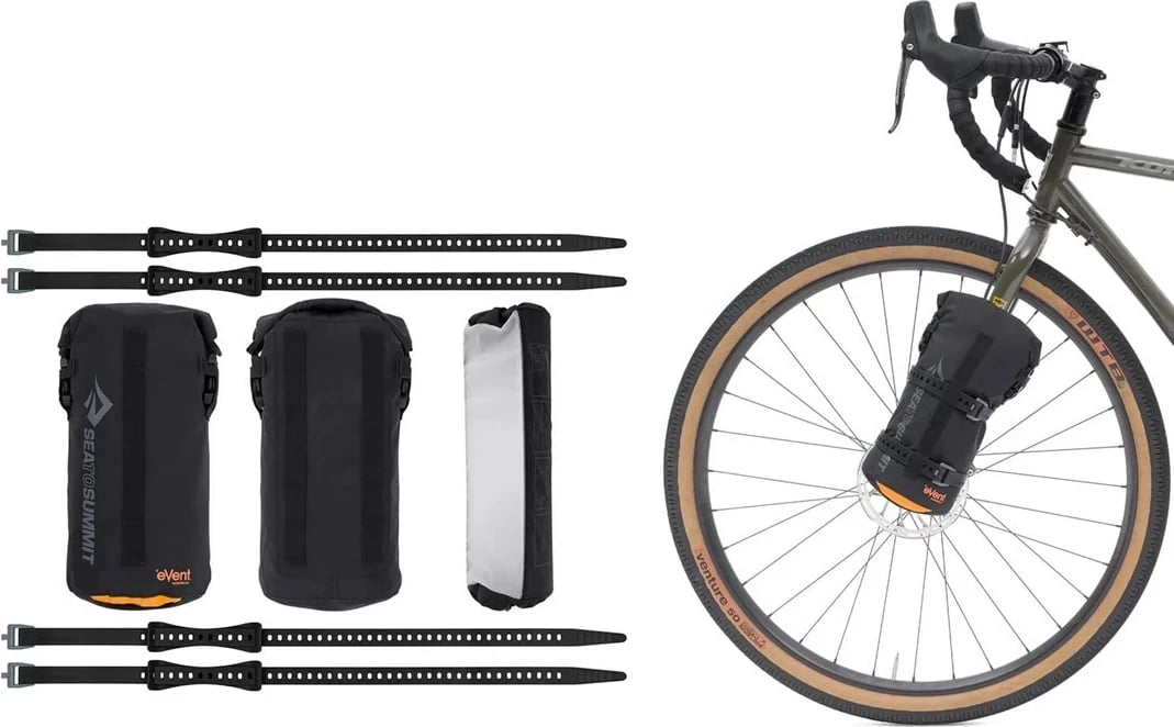 Tendë Sea to Summit Telos TR2 për 2 persona, për bikepacking, Gri