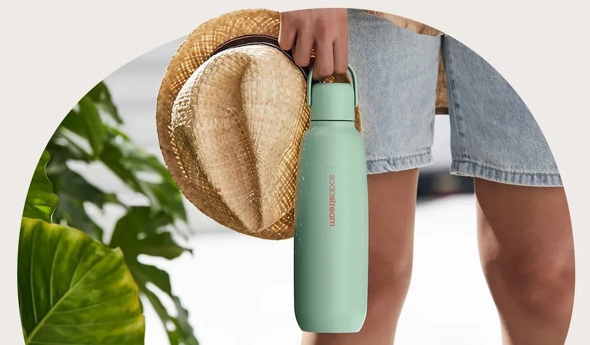 Shishe Sodastream Fizz&Go 900ml e gjelbër