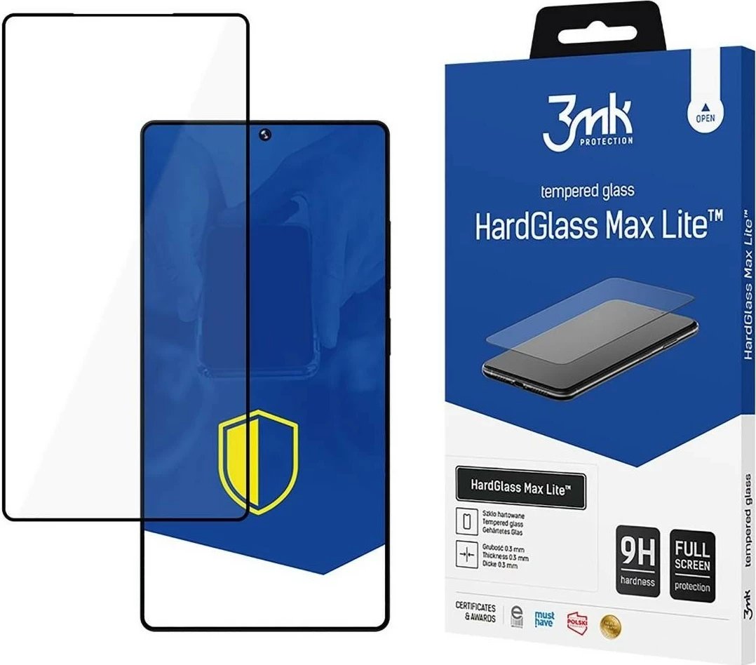Xham mbrojtës 3MK HardGlass Max Lite Samsung Galaxy S25 Ultra, transparent