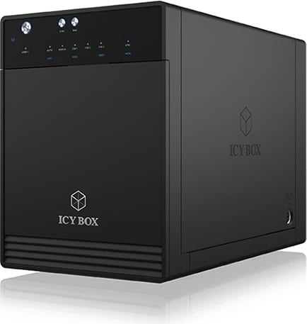 Kuti e jashtme për hard disk ICY BOX IB-3740-C31, 4 vende, USB Type-C, 10 Gbit/s, e zezë