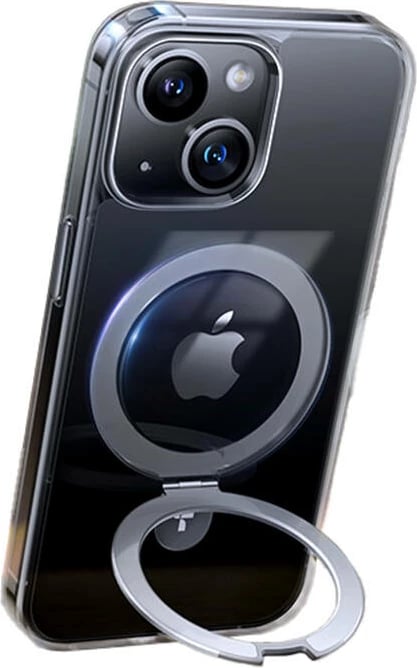 Mbështjellës Torras UPRO Ostand Clear për iPhone 15, transparent