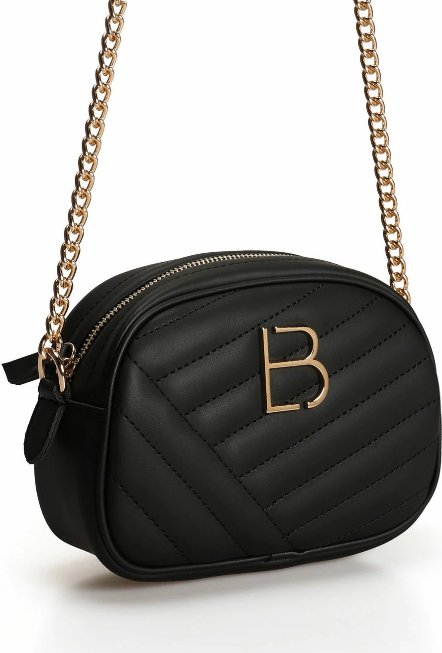 Çantë crossbody Lucky Bees, e zezë, 1298