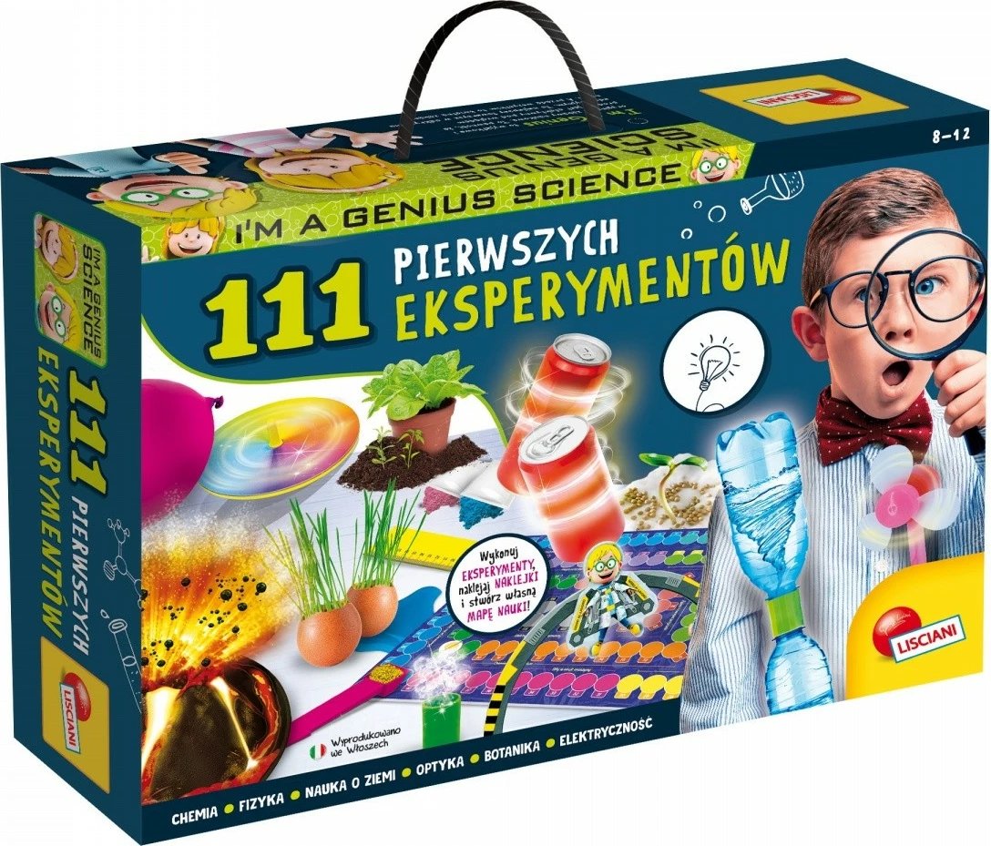 Set shkencor Lisciani Im A Genius 111 Eksperimente të para, për fëmijë, shumëngjyrësh, set
