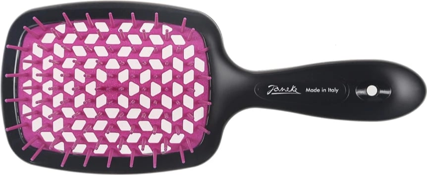 Furçë flokësh Janeke Superbrush për femra, e zezë-fuksia, 1 copë