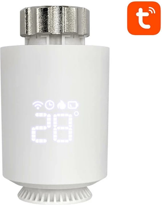 Valvul termostatike e mençur Avatto TRV06, Zigbee 3.0, Tuya, e bardhë