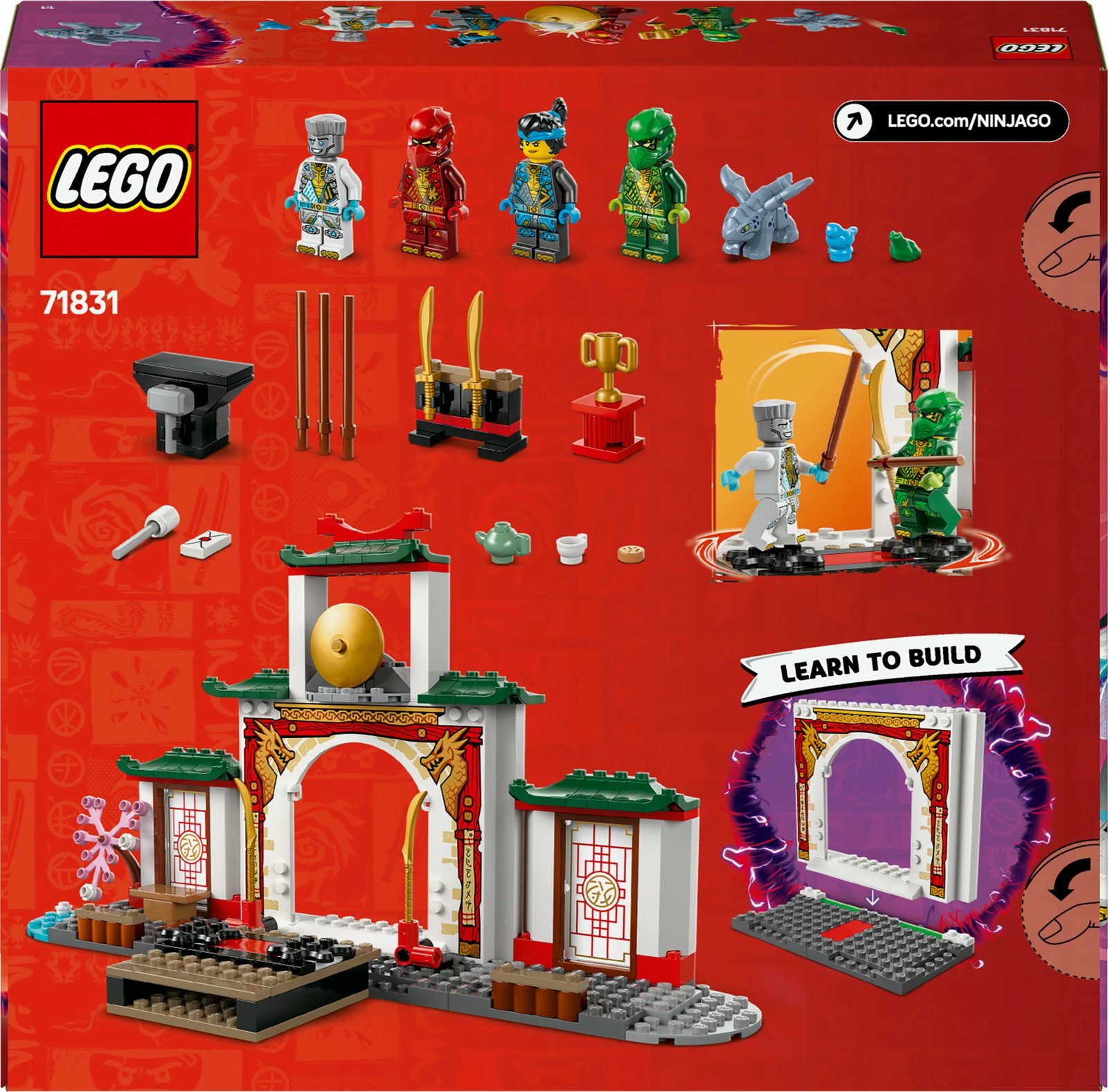 Set ndërtimi LEGO Ninjago 71831 Spinjitzu Tempel, 158 pjesë, multikolor