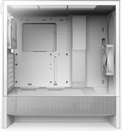 Kasë NZXT H5 FLOW RGB Midi Tower, dritare xhami, e bardhë