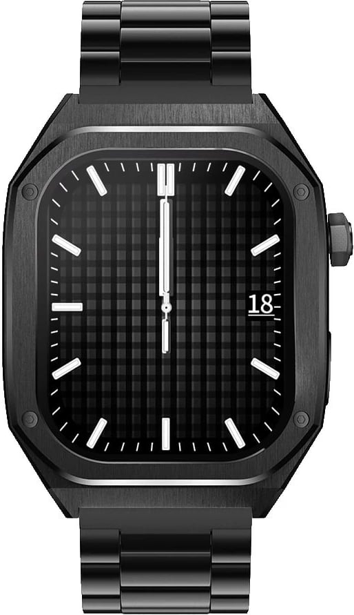Smartwatch Maxcom FW65 Iron S, 1.91", AMOLED, 128 MB, Bluetooth, Grafit, Set me 2 rripa
