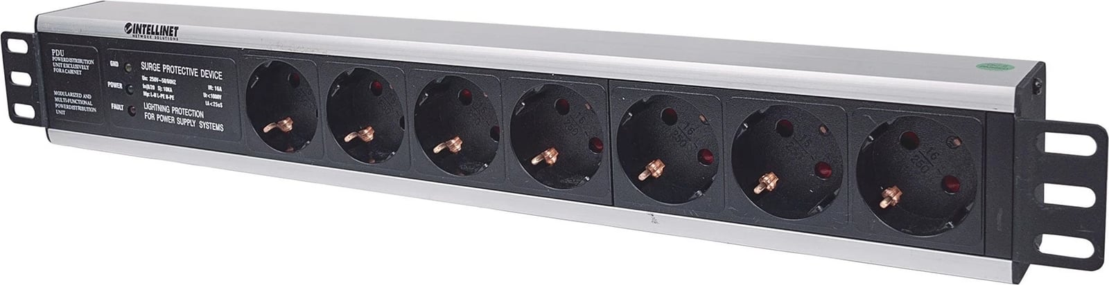 Kabllo vazhduese Intellinet 19" 1.5U Rackmount 7-Way Power, 3m