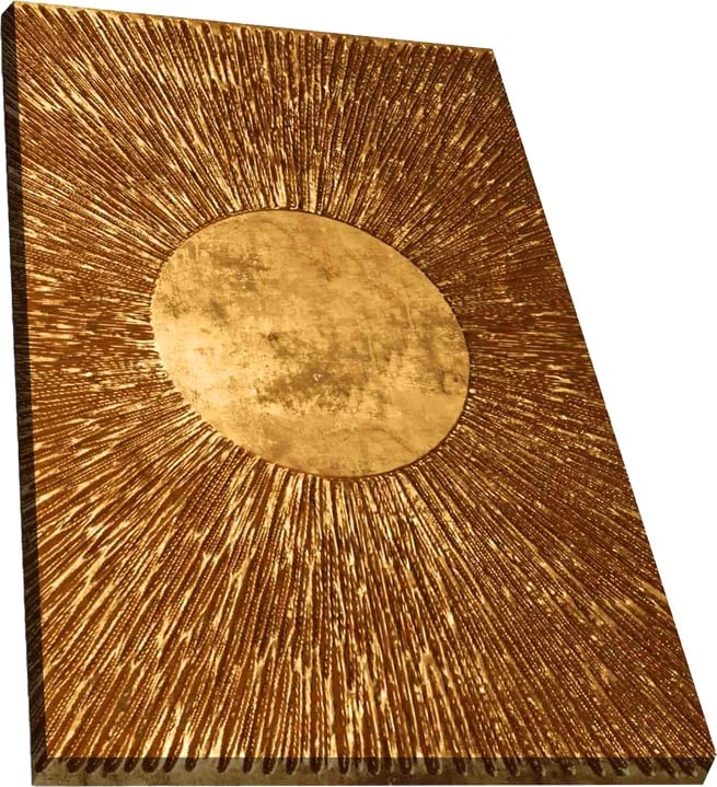 Pikturë kanavacë Liorbe, printim digjital, ngjyrë ari, 45x3x70cm