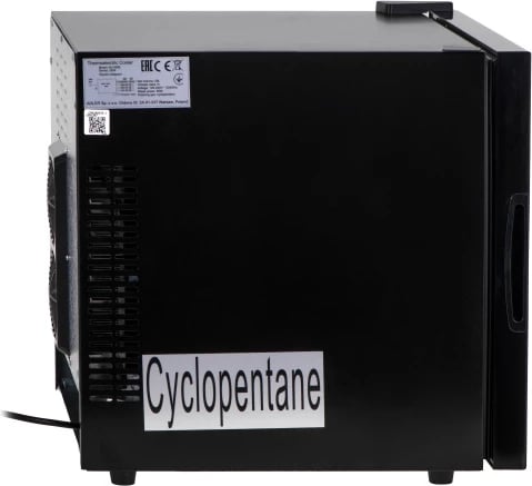 frigorifer termolelektrik Adler AD 8088 28 L derë xhami raft xhami LED i brendshëm 100-240V i zi