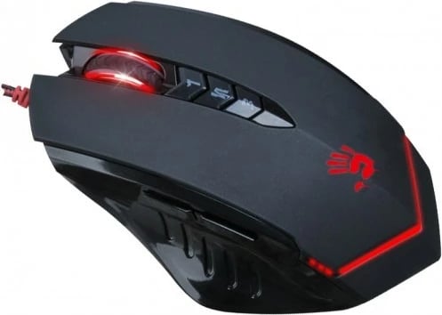Maus për gaming A4Tech V8M, 3200 DPI, i kuq/zi