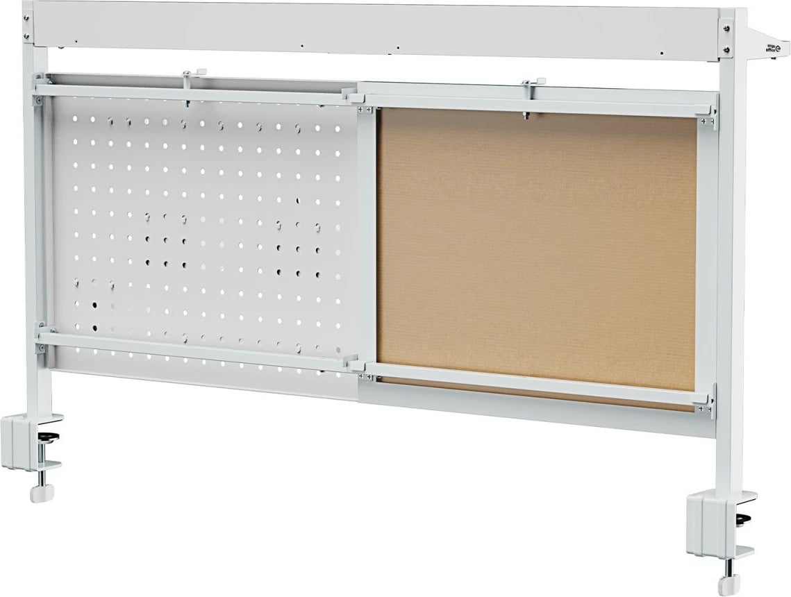 Ndarës tavoline Ergo Office ER-301W me tabelë magnetike dhe perforuar, i bardhë