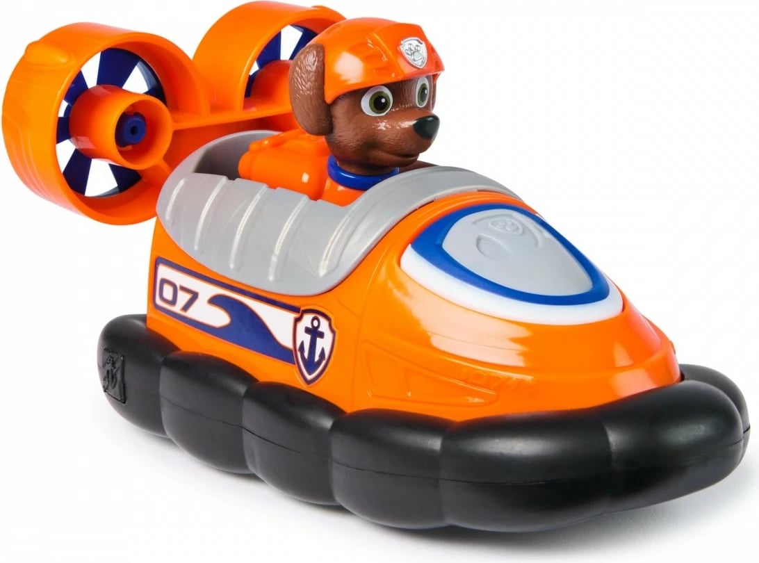 Lodër Paw Patrol Spin Master Zuma Hovercraft, plastikë, portokalli/zezë