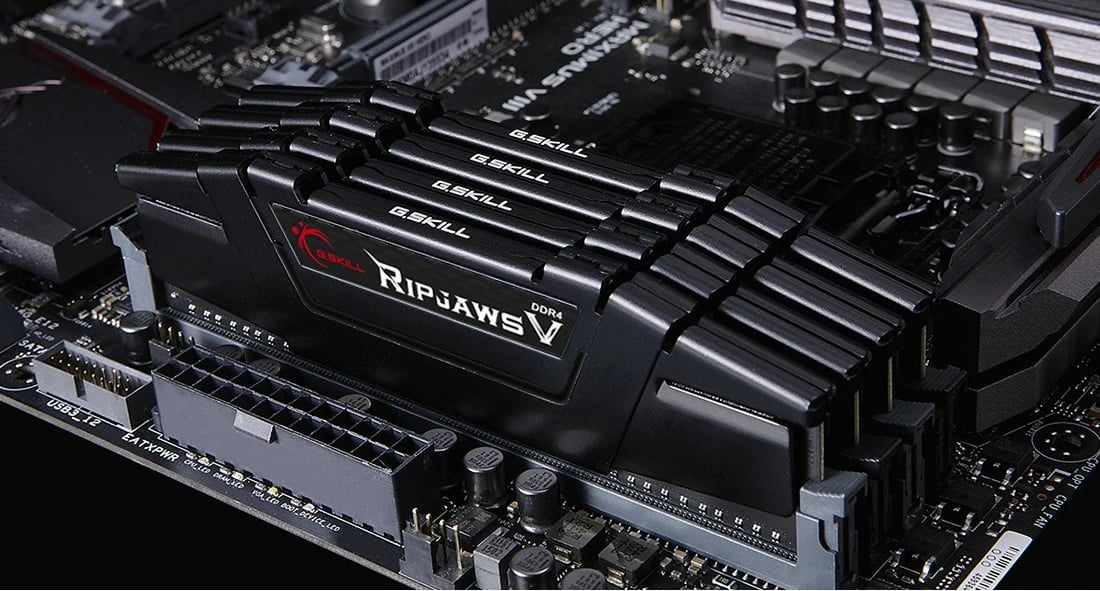 RAM Memorje G.Skill Ripjaws V KIT 128GB (4x32GB) DDR4 2666MHz CL19, e zezë