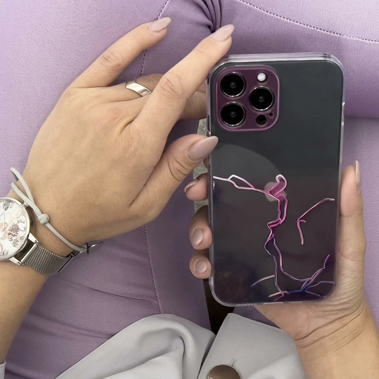 Mbështjellës Hurtel Marble Case për iPhone 12 Pro Max, Rozë