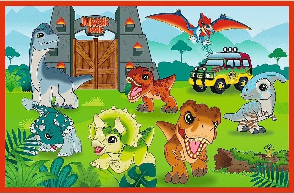 Puzzle Trefl Jurassic World Explorers 2x24 pjesë, për fëmijë Puzzle Trefl Jurassic World Explorers 2x24 pjesë, për fëmijë