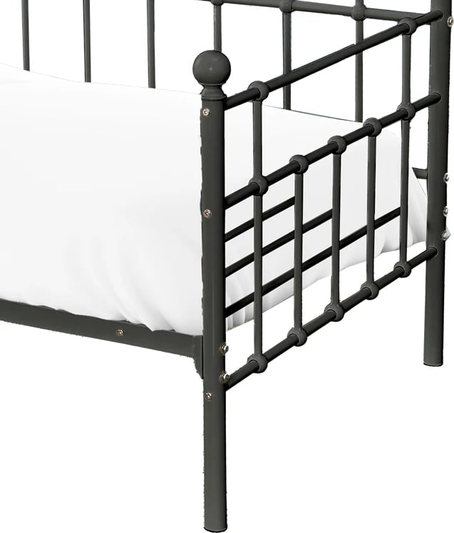 Divan-krevat Havelock metal i zi 90x190x98cm