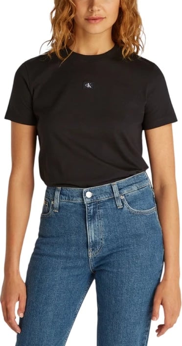 Maicë për femra Calvin Klein Jeans, e zezë
