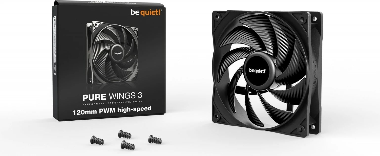 Ventilator kase Be quiet! Pure Wings 3, 120mm, PWM, i zi
