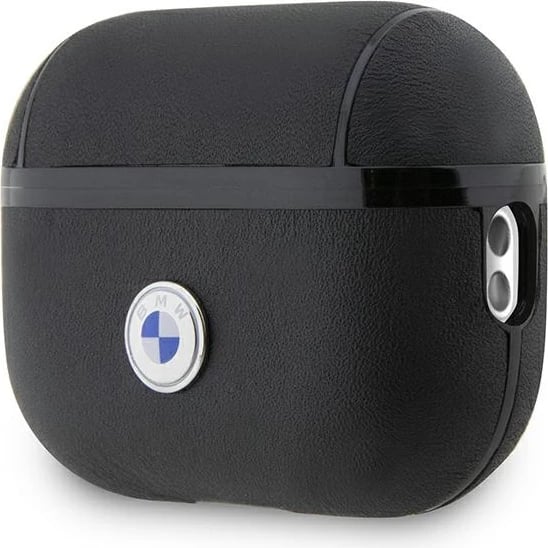 Mbështjellës BMW për AirPods Pro 2, Signature, lëkurë, i zi